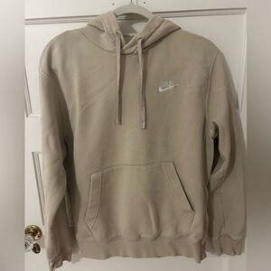 Cream Nike Pullover Hoodie, Adult Small